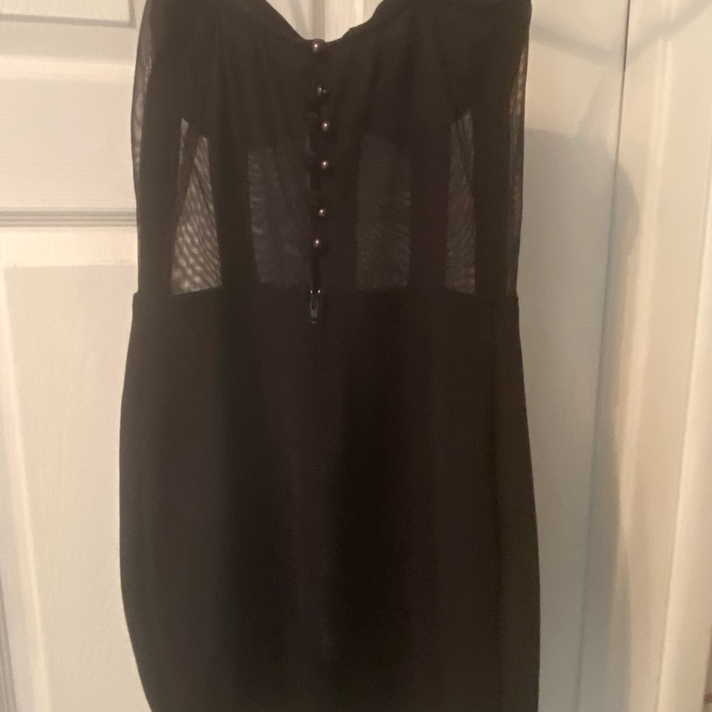 MICHI Black Sheer Dress